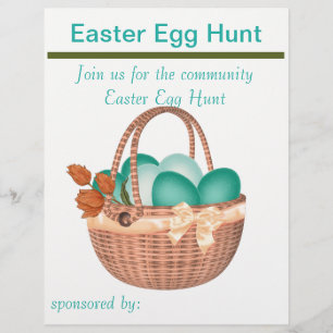 Spring Easter Egg Hunt Flyer