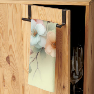 Spring Easter Flowers Kitchen Towel