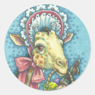 Spring EASTER GIRAFFE STICKER Sheet