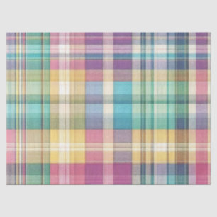 Spring/Easter pastel plaid/tartan  Tissue Paper