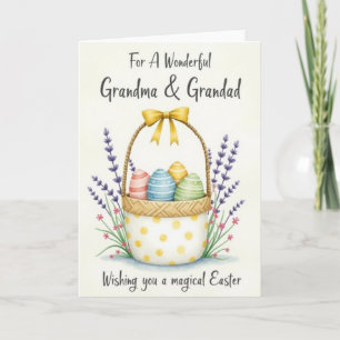 Spring Eggs Basket Season Card