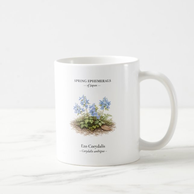 Spring Ephemerals of Japan – Ezo Corydalis Coffee Mug (Right)