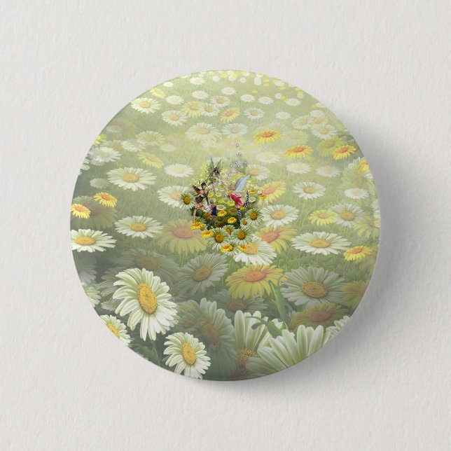 Spring fairies 2 inch round button (Front)