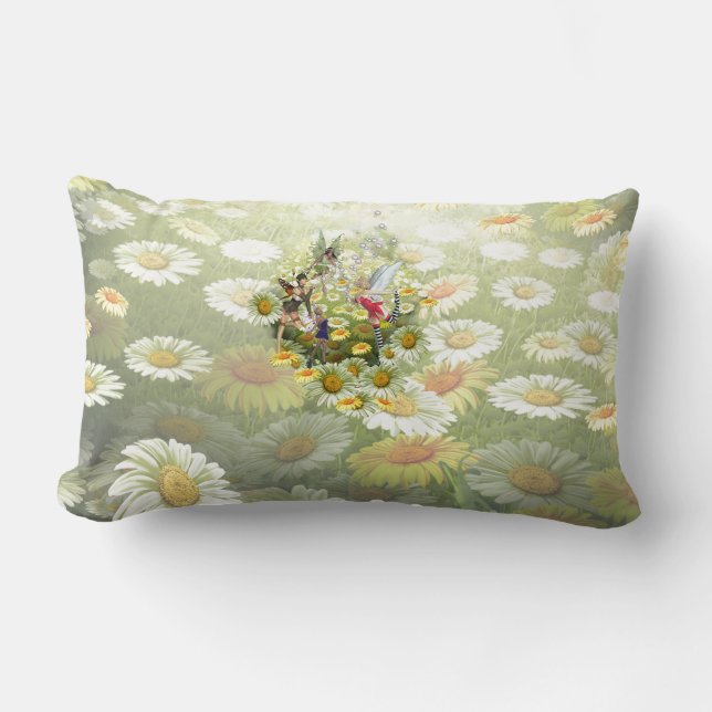 Spring fairies lumbar pillow (Front)