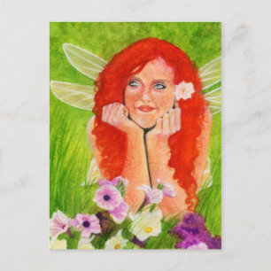 Spring fairy flower Postcard