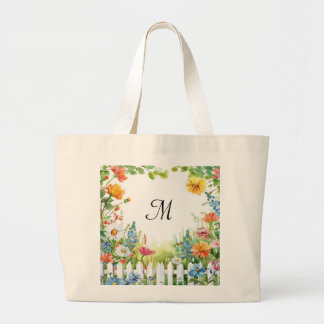 Spring Fairy Garden Customized Large Tote Bag