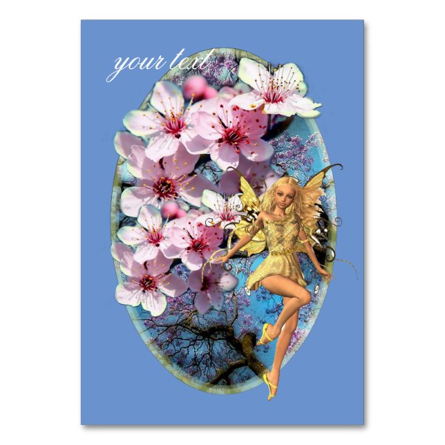 Spring fairy  table number (Front)