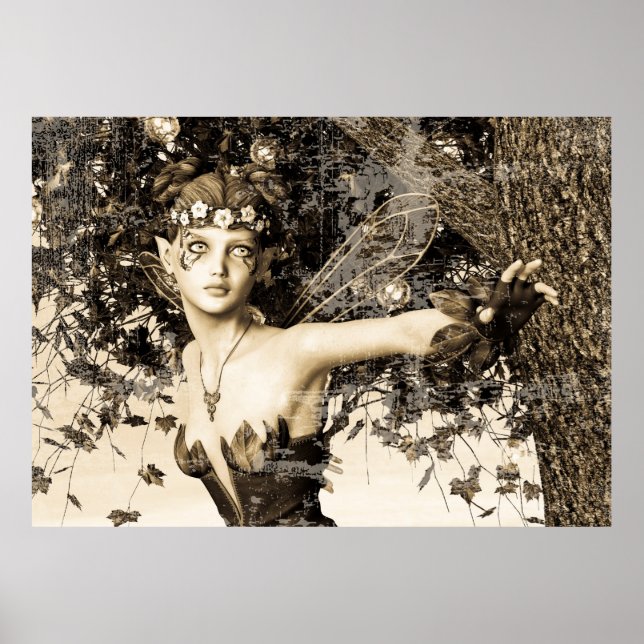 Spring Fairy Vintage Poster (Front)