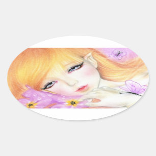 Spring Fairy Violets STICKER