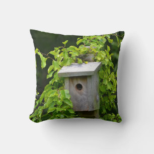 Spring & Fall Birdhouse Pillow