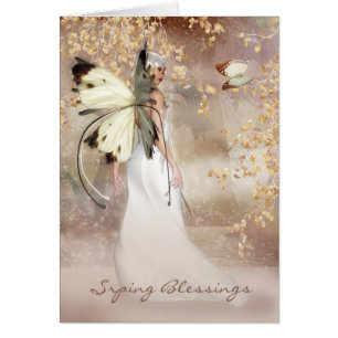 Spring Fantasy Fairy Art Card - The Spirit Of Dawn