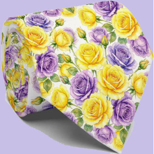 Spring Fashion Wedding & Event Floral Necktie
