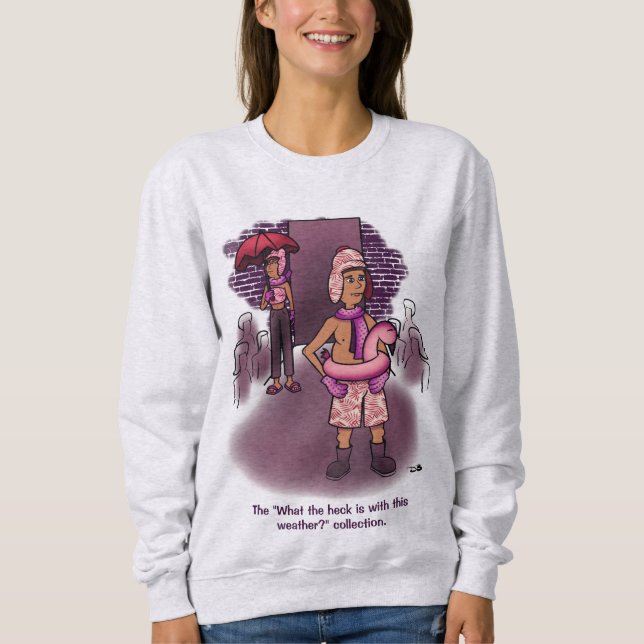 Spring Fashion Women's Ash Sweatshirt (Front)