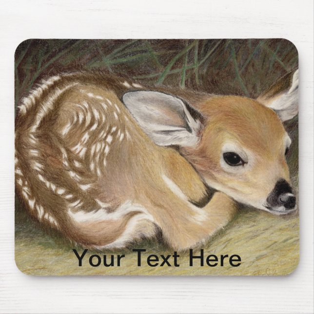 Spring Fawn Mouse Pad (Front)