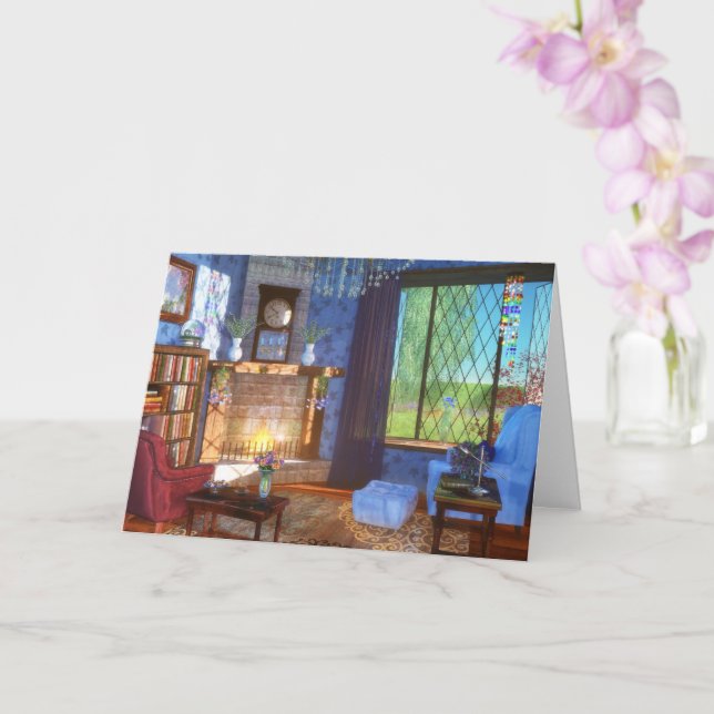 Spring Felicity Card (Orchid)