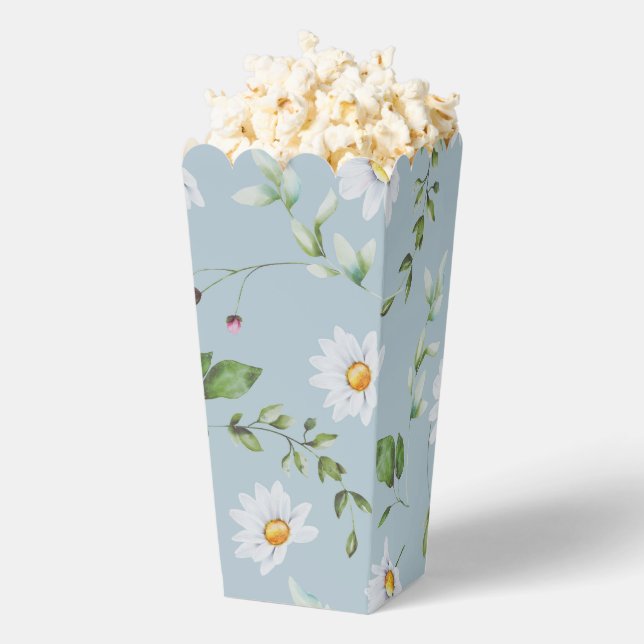 Spring Festival Blue Daisy Popcorn Favour Box (Popped)