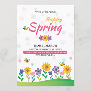 Spring Festival Flyer Invitation