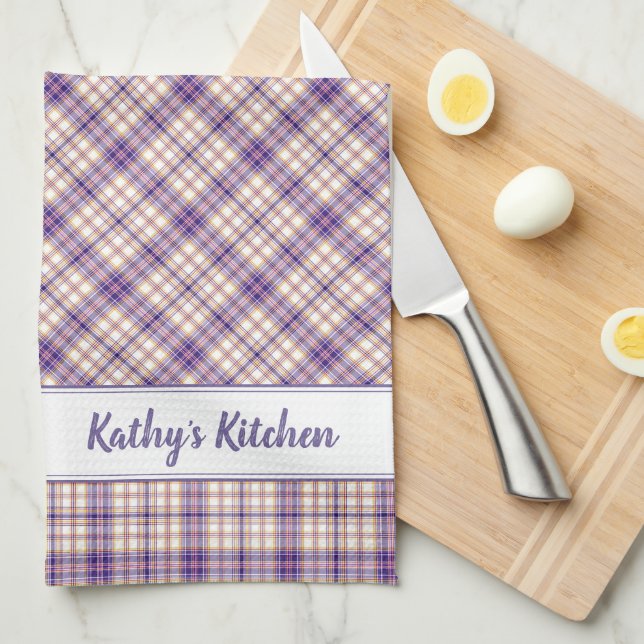 Spring Fever Plaid Kitchen Towel (Quarter Fold)