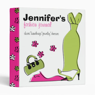 Spring Fling Fashion Illustration Binder