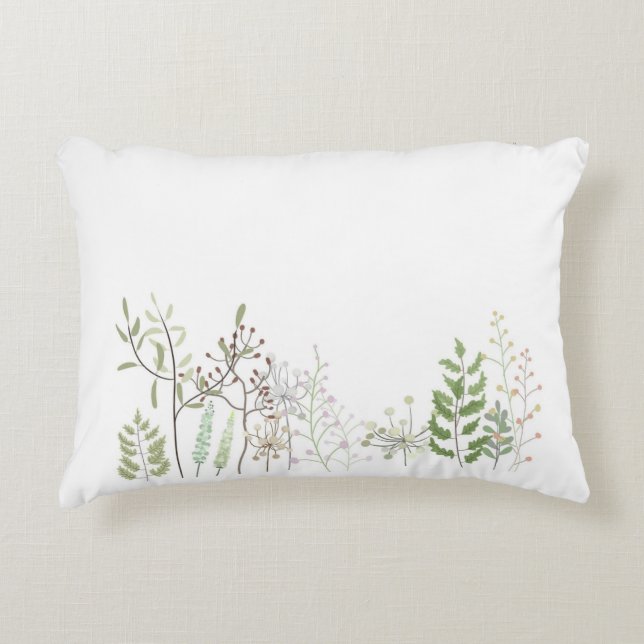 Spring Floral Accent Pillow (Front)