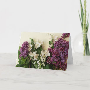 Spring Floral Arrangement Greeting Card