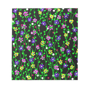 Spring Floral Art Notepad