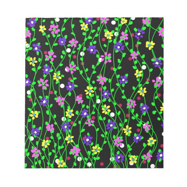 Spring Floral Art Notepad (Front)