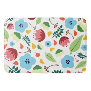Spring Floral Bath Mat