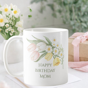 Spring Floral Birthday Coffee Mug for Mom, For Her