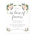Spring Floral Blush In Lieu of Wedding Favours Sig