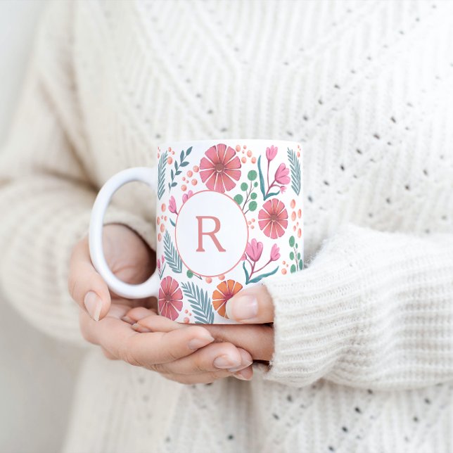 Spring Floral Botanical Pattern Colourful Mug (Creator Uploaded)