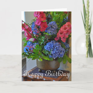 Spring floral bouquet card