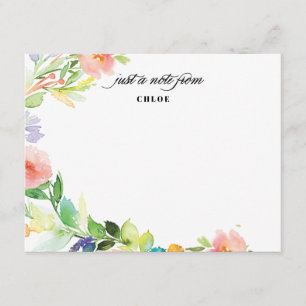 Spring Floral Canopy   Personalized Stationery Invitation