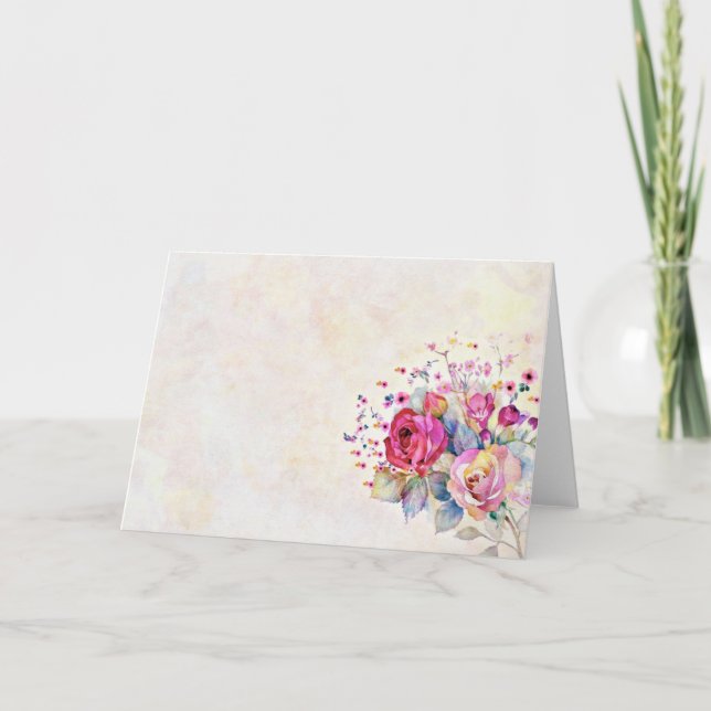 Spring floral  card (Front)