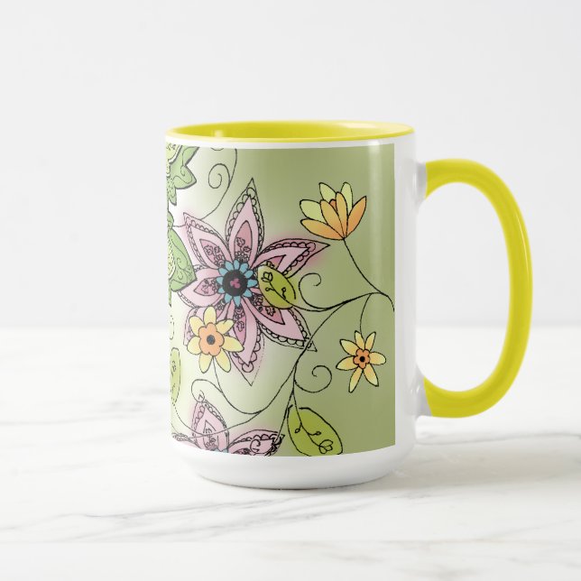 Spring Floral Coffee Mug (Right)