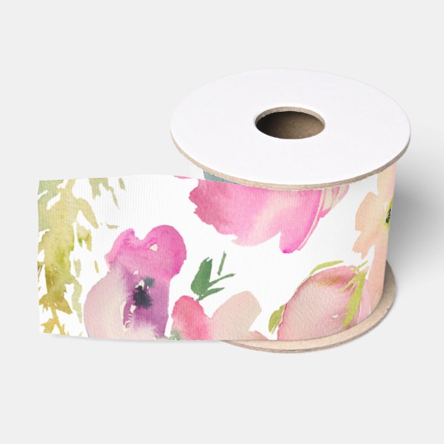 Spring Floral Colourful Happy Multi Use Grosgrain Ribbon (Spool)