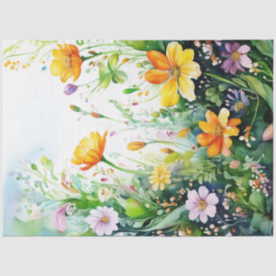 Spring Floral Colourful Tissue Paper