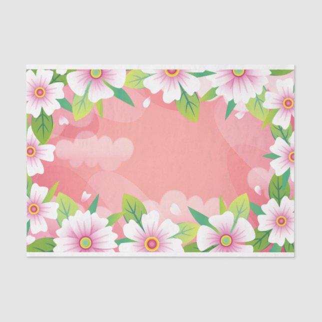 Spring Floral Design Series 19 Tissue Paper (Front)