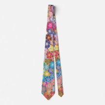 Spring Floral Design Tie