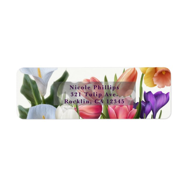Spring Floral Easter Egg Bridal Shower Invitation (Front)