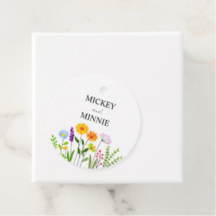 Spring floral elegant Wedding Favour Tags