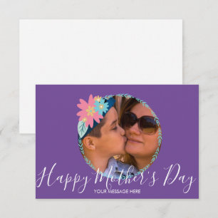 Spring Floral Greenery Happy Mother's Day Card