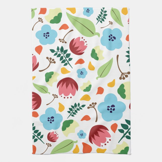Spring Floral  Kitchen Towel (Vertical)