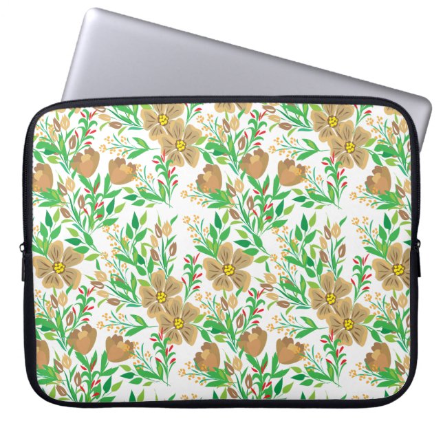 Spring Floral  Laptop Sleeve (Front)