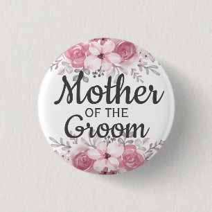 Spring Floral Mother of the Groom Button