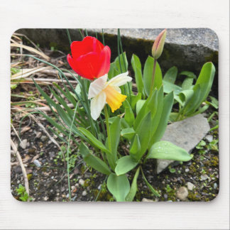 Spring floral mouse pad