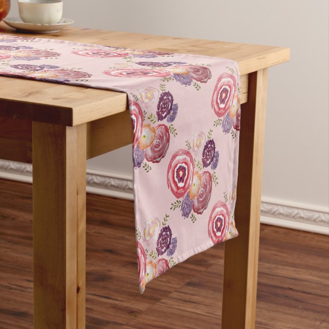 Spring Floral Pattern Table Runner (In Situ)
