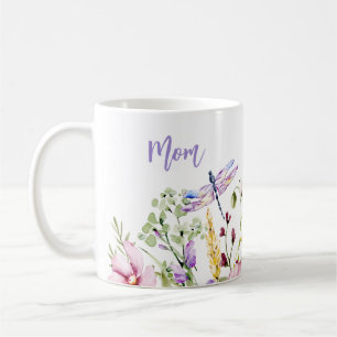 Spring Floral Personalized Mom  Coffee Mug