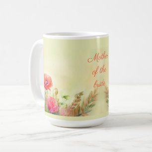 Spring Floral Poppies Design Mother of the Bride  Coffee Mug