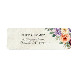 Spring Floral Return Address